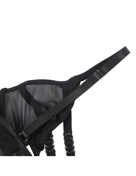 SUBLIME - Dviejų dalių permatomos liemenėlės ir S-M dydžio juostelių rinkinys