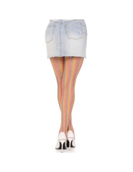 LEG AVENUE - MULTICOLOR CROCHET STOCKINGS