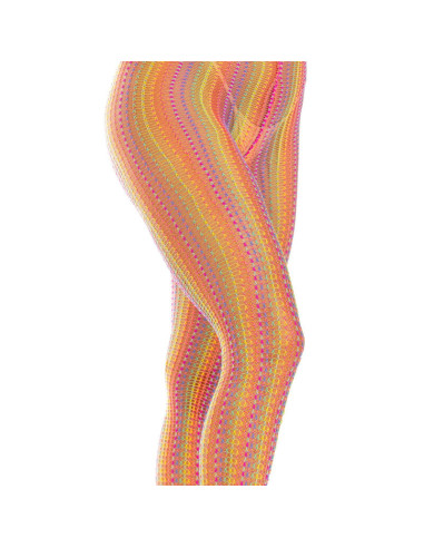 LEG AVENUE - MULTICOLOR CROCHET STOCKINGS