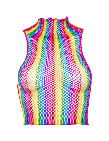 LEG AVENUE - MULTICOLOR NET TOP