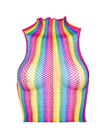 LEG AVENUE - MULTICOLOR NET TOP