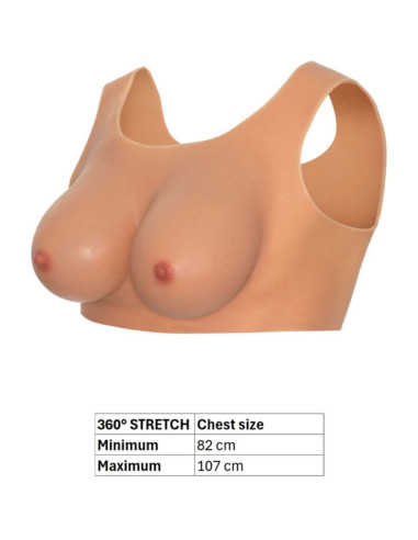 HIDDEN DESIRE - ALTER EGO WEARABLE BREAST TOP C-CUP FLESH