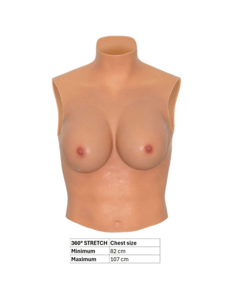 HIDDEN DESIRE - ALTER EGO WEARABLE BREAST SHIRT E-CUP FLESH