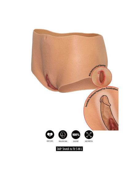 HIDDEN DESIRE - ALTER EGO OPEN VAGINA and ASS BRIEF MEDIUM WAIST FLESH