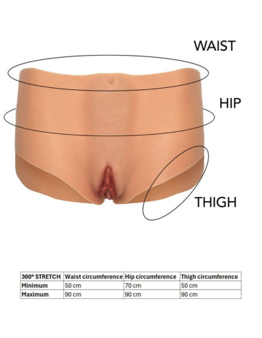 HIDDEN DESIRE - ALTER EGO OPEN VAGINA and ASS BRIEF MEDIUM WAIST FLESH