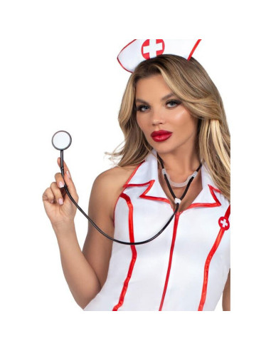 LEG AVENUE - HEAD NURSE COSTUME WHITE M-L