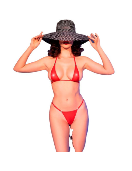 CHILIROSE - CR 4840 MICRO BIKINI RED S-M
