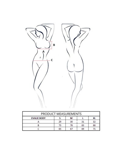 PASSION - EVALIE BODY WHITE L-XL