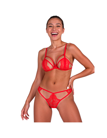 PASSION - ANUVERA BRA THONG SET FIRE BRICK L-XL