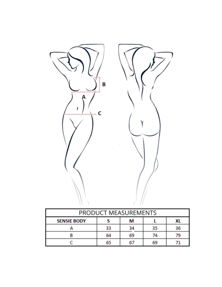 PASSION - SENSIE BODY BLACK S-M