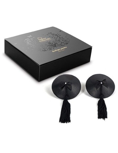 BIJOUX - BURLESQUE BLACK NIPPLE COVERS