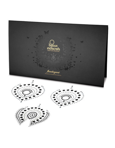 BIJOUX - INDISCRETS FLAMBOYANT BLACKand SILVER