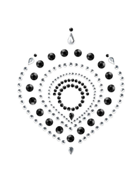 BIJOUX - INDISCRETS FLAMBOYANT BLACKand SILVER