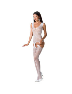 PASSION - WOMAN BS062 WHITE BODYSTOCKING ONE SIZE