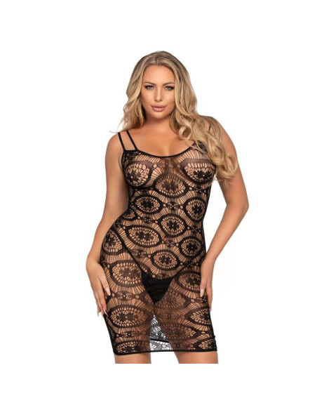 LEG AVENUE - DAISY CROCHET MINI DRESS ONE SIZE