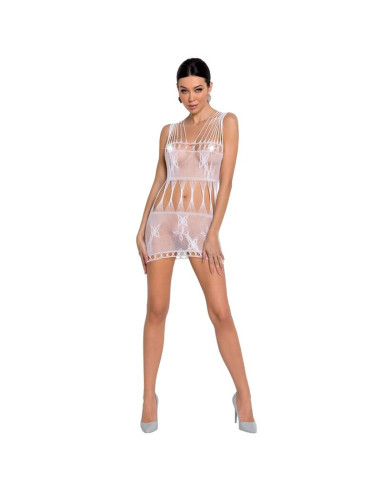 PASSION - WOMAN BS090 WHITE BODYSTOCKING ONE SIZE