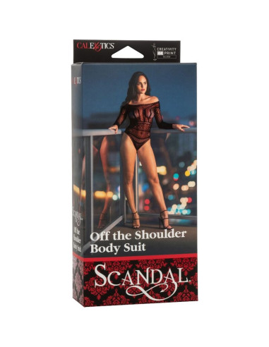 CALEXOTICS - SCANDAL SHOULDER BODY SUIT ONE SIZE