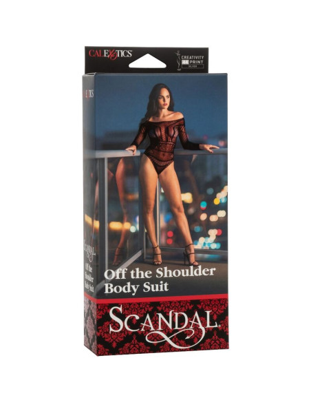 CALEXOTICS - SCANDAL SHOULDER BODY SUIT ONE SIZE