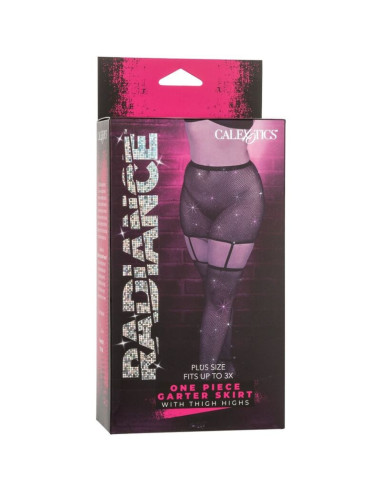 CALEXOTICS - RADIANCE GARTER SKIRT THIGH HIGHS PLUS SIZE