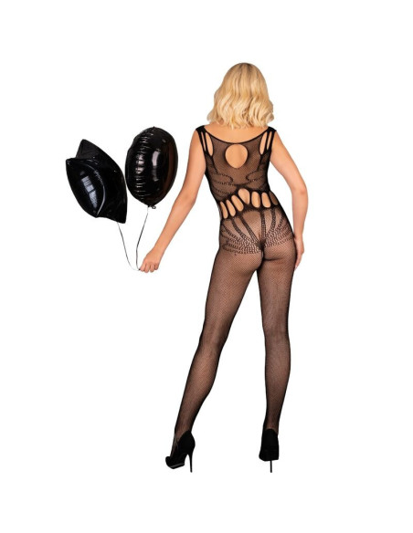 LIVCO CORSETTI FASHION - AMAHIL BODYSTOCKING CROTCHLESS BLACK ONE SIZE