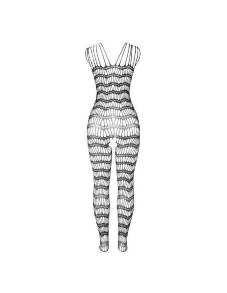 SUBBLIME - 951696 FISHNET CROTCHLESS BODYSTOCKING WITH STRAPS ON THE SHOULDERS BLACK ONE SIZE