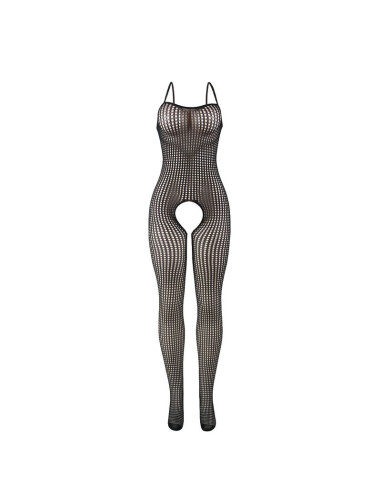 SUBBLIME - 951726 BLACK ELASTIC FISHNET CROTCHLESS BODYSTOCKING ONE SIZE