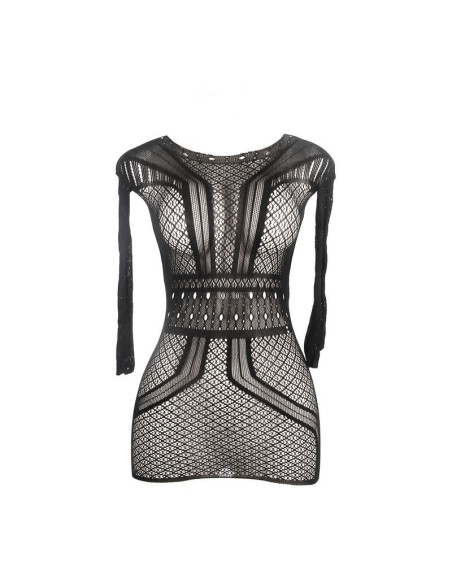 SUBBLIME - 951931 SHORT FISHNET DRESS WITH BARE BACK ONE SIZE