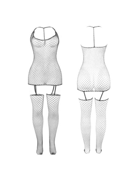 SUBBLIME - 951955 SHINY FISHNET BODYSTOCKING ONE SIZE