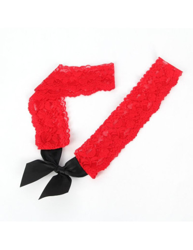 SUBBLIME - 952068 TRUMPA TINKLINĖ SUKNELĖ SU JUODOMIS IR RAUDONOMIS SIŪLĖMIS, VIENAS DYDIS