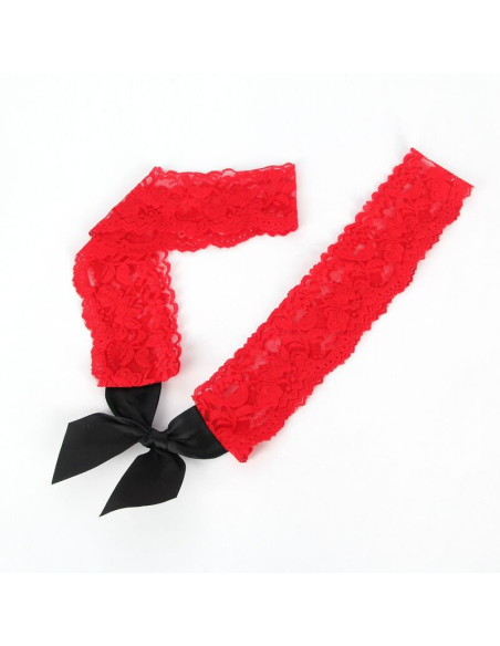 SUBBLIME - 952068 TRUMPA TINKLINĖ SUKNELĖ SU JUODOMIS IR RAUDONOMIS SIŪLĖMIS, VIENAS DYDIS