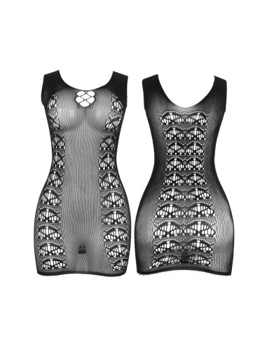 SUBBLIME - 952167 SHORT ELASTIC FISHNET DRESS BLACK ONE SIZE