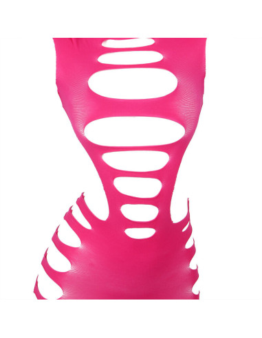 SUBBLIME - 952273 ILGŲ RANKOVIŲ ELASTINIO TINKLINIO SUKNELĖ ROŽINIS, VIENO DYDŽIO