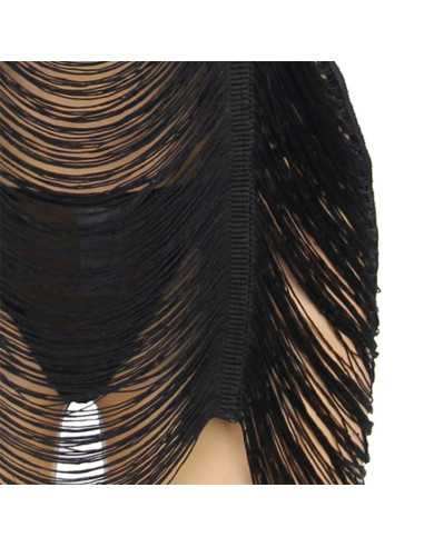 SUBBLIME - 954239 SUKNELĖ SU DIRŽELIAIS IR STRINKELĖMIS, JUODA, L-XL