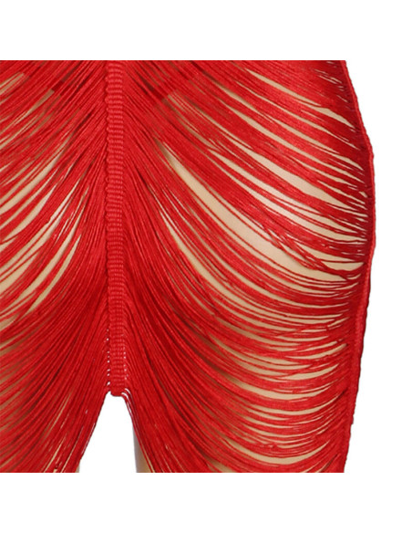 SUBBLIME - 954246 STRAPPY DRESS THONG RED S-M