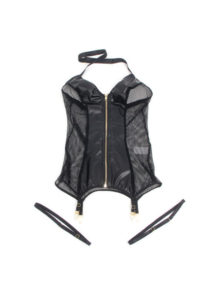 SUBBLIME - 954451 SEKSUALI TINKLINĖ ODINĖ JUODA SUKNELĖ L-XL