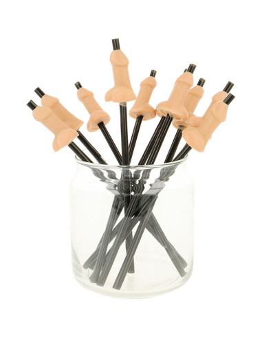 DIABLO PICANTE - BAG OF 10 NATURAL PENIS STRAWS