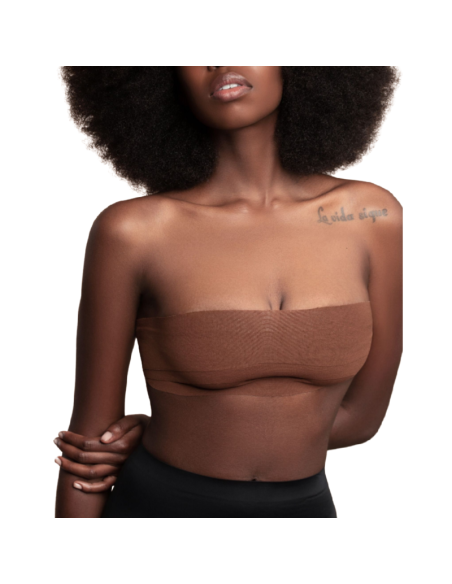BYE-BRA - BODY TAPE 5 M X 6.5 CM 3 PAIRS OF NIPPLE COVERS BROWN