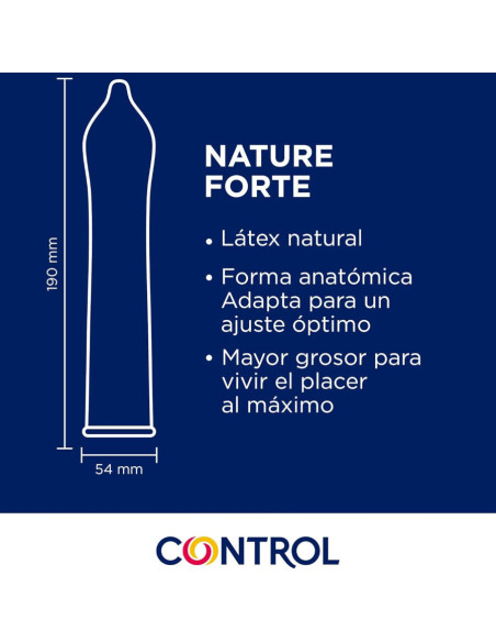 CONTROL - NATURE FORTE PREZERVATYVAI 144 VIENETAI