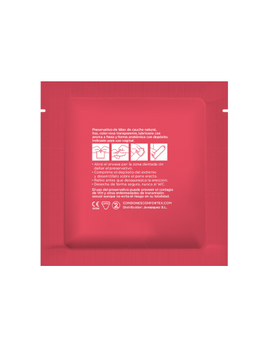 CONFORTEX - STRAWBERRY CONDOM 144 UNITS