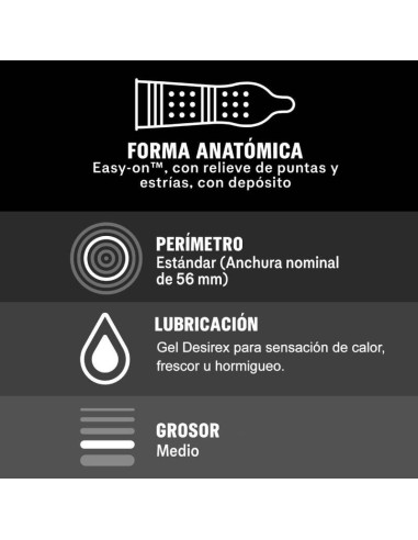 DUREX - INTENSE ORGASMIC 12 UNITS