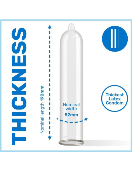 PASANTE - EXTRA CONDOM EXTRA THICK 12 UNITS