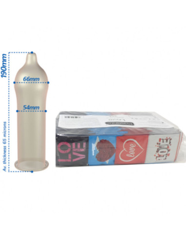 PASANTE - PREzervatyvai LOVE BAG 144 Vnt