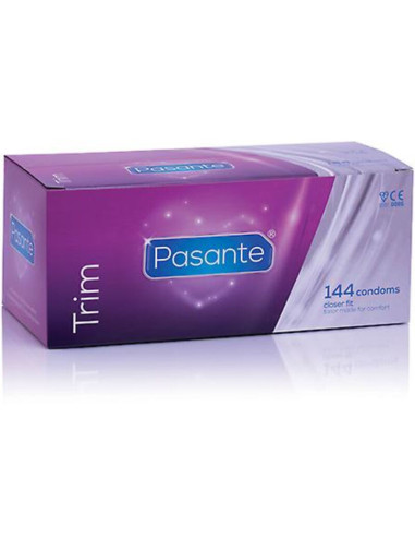 PASANTE - CONDOMS TRIM CLOSER FIT CAJA 144 UNITS