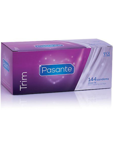 PASANTE - CONDOMS TRIM CLOSER FIT CAJA 144 UNITS