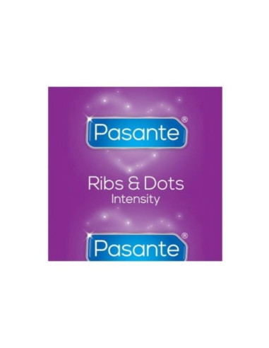 PASANTE - RIBS and DOTS INTENSITY CONDOMS 144 UNITS