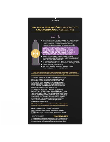 SKYN - ELITE ULTRA-THIN PREZERVATYVAI 10 VIENETŲ
