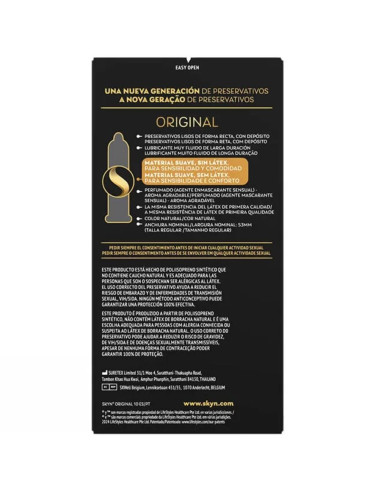 SKYN - ORIGINAL CONDOM NATURAL SENSATION 10 UNITS