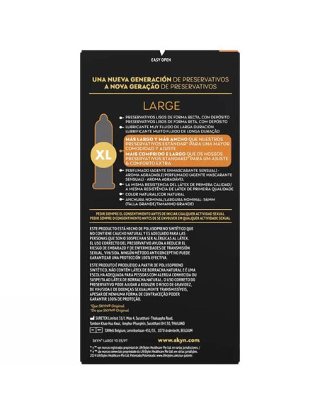 SKYN - LARGE EXTRA ADJUSTMENT CONDOMS 10 UNITS