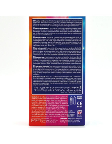 SKINS - ASSORTED PREMIUM CONDOMS PACK 16