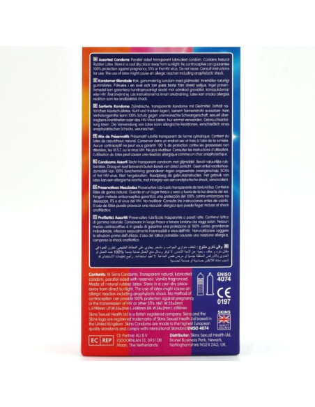 SKINS - ASSORTED PREMIUM CONDOMS PACK 16